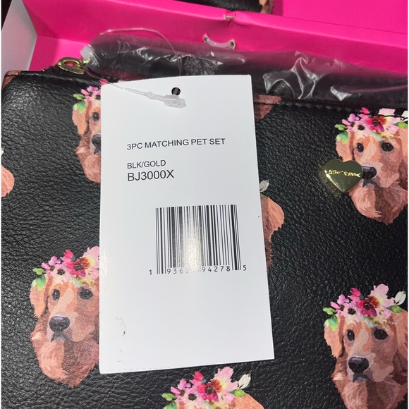 Betsey Johnson 3 Piece Matching Pet Set Retriever Labrador New NWT - Picture 8 of 9